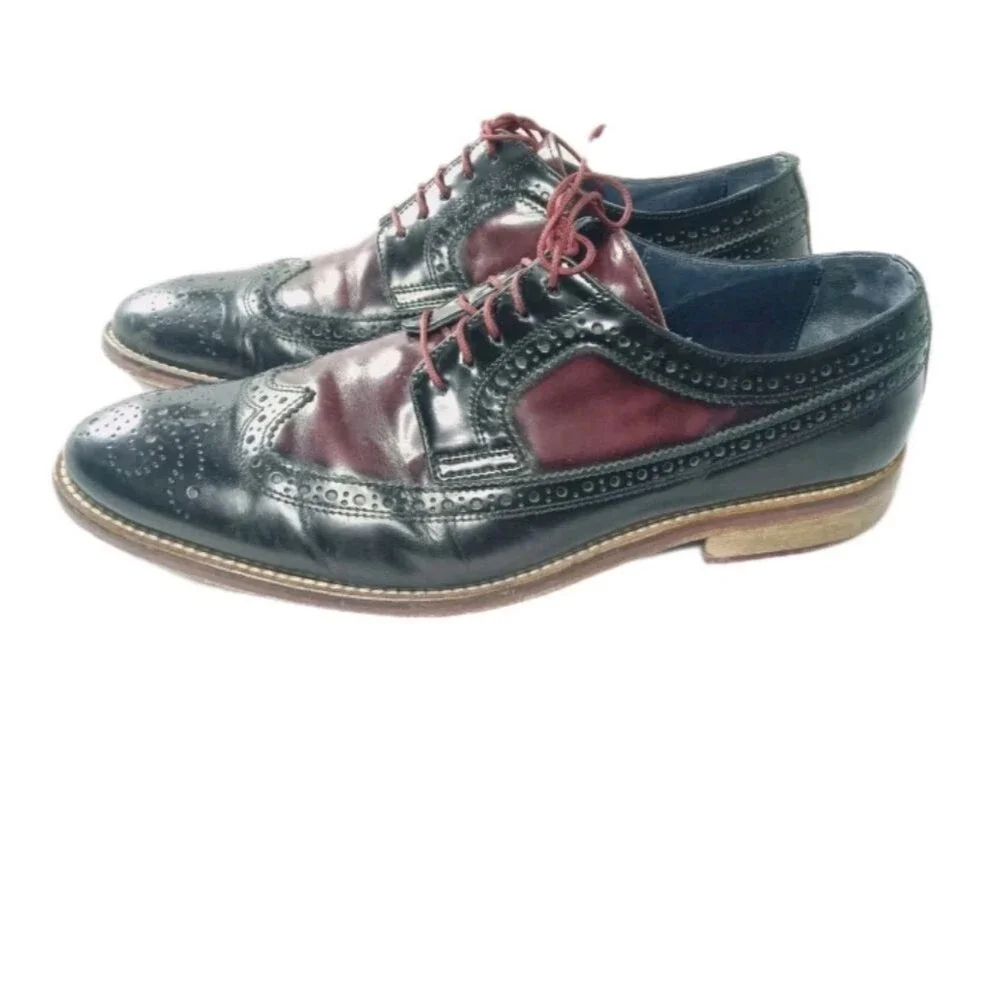 Johnston & Murphy Hannigan Wingtips Oxfords Men's Sz 10 Shoes  Brown Retail $275